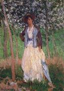 Claude Monet Taking a Walk oil painting reproduction